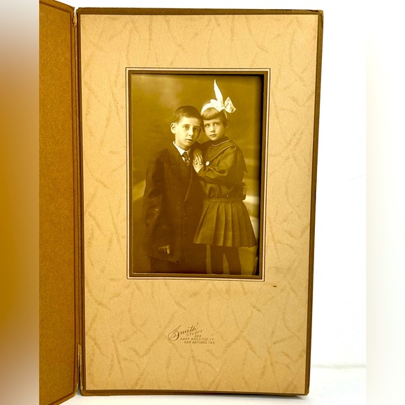 Vintage Sepia Studio Photograph 1910s - Picture 4 of 5